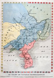 日露戦争の地図、1904