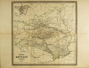 ヴャトカ県の地図c。 1914 作： Unbekannt
