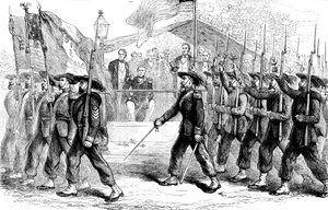 リンカーン大統領前のガリバルディガードの3月の過去、1861-1865年c1880