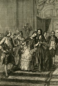 マリーアントワネット、母の休暇、1770年、1890年。 作： Unbekannt