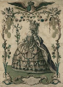 オーストリアのマリー・アントワネット、フランスとナバラの女王: 1775 年 5 月 16 日にベルサイユで結婚。 作： Unbekannt