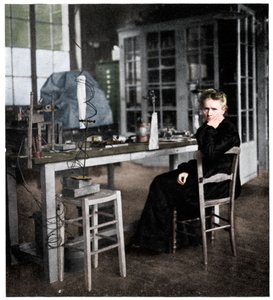 マリーキュリー、ポーランド生まれのフランスの物理学者、c1920。
