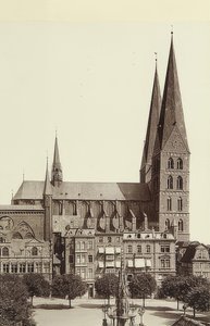 リューベックのマリエン教会。 1900年頃 作： Unbekannt
