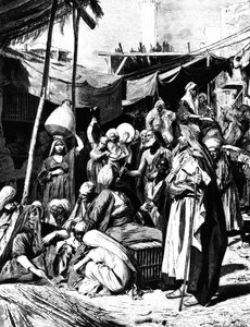 エジプト、タンタの市場、1880年 作： Unbekannt