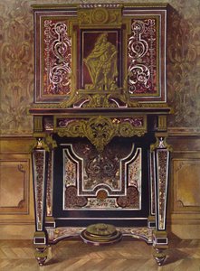 金色のブロンズの装飾が施されたMarqueryキャビネット、AndrÚCharles Boule、1903年 作： Unbekannt