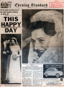 アレクサンドラ王女とアンガスオギルヴィの結婚、1963年4月24日 作： Unbekannt