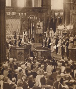1923年4月26日、ウェストミンスター寺院で結婚、1937年 作： Unbekannt