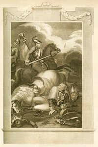 1815年、1816年6月16日、リグニーの戦いでのブルーチャー元帥。 作： Unbekannt