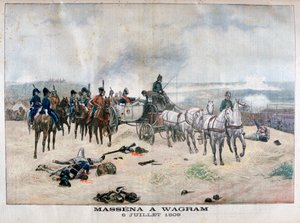 1904年7月5〜6日、オーストリア、ワグラムの戦いでのマセナ元帥、1904年 作： Unbekannt