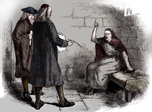 マーサ・コーリーとその検察官、マサチューセッツ州セーラム、c1692 c1880 作： Unbekannt