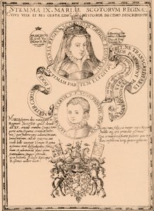 メアリー、スコットランドの女王1542-1587、ジェームズ6世と私1568〜1625年、1889年 作： Unbekannt
