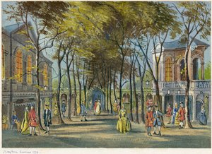 メリルボーン ガーデンズ、ロンドン、1778 年 作： Unbekannt