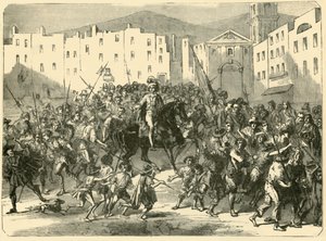 マサニエッロナポリの民衆、1647年7月7日、1890年。 作： Unbekannt