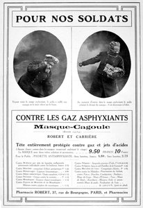 ガスマスク広告マスク、1915 作： Unbekannt