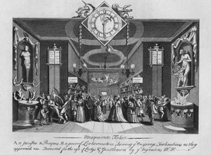マスカレードチケット、1727年、1827年。 作： Unbekannt
