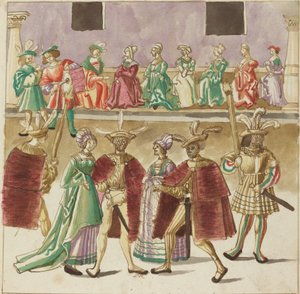 マスカレード、c。 1515年。 作： Unbekannt