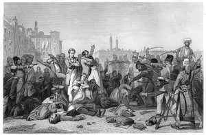 Cawnporeでの虐殺、1857、c1860 作： Unbekannt