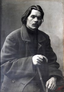 Maxim Gorky、ロシアの作家、c1901-c1902 作： Unbekannt