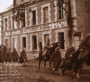神がイギリス、ビュシールロン、フランス北部、c1914-c1918を罰することができますように 作： Unbekannt