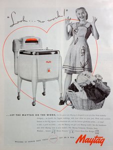 メイタグ洗濯機広告、1946