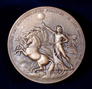 1868年にピエールヤンセンとノーマンロッカー、フランスとイギリスの天文学者を記念するメダル 作： Unbekannt