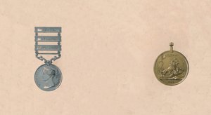 インドの戦いのメダル、1911世紀 作： Unbekannt