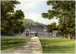 ベアクロフト家、c1880の本拠地、ウスターシャー州ドロイッチの近くのミーアホール 作： Unbekannt