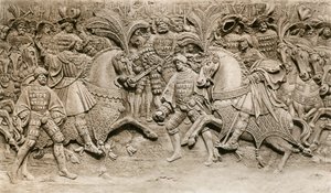 ヘンリー8世とフランシス1世の会合、金の布地、1520、1902 作： Unbekannt