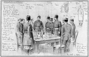 対立する将軍の集会、日露戦争、1904-5 作： Unbekannt