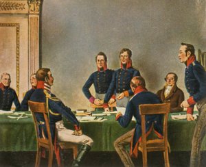 1936年1807年7月9日、ケーニヒスベルクでの再編委員会会議。 作： Unbekannt