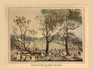 メルボルンクリケットグラウンド、1864年1月1日。 作： Unbekannt