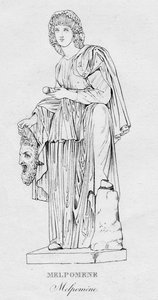 メルポメネメルポメネ、c1850 作： Unbekannt