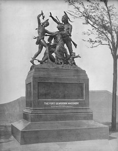 ディアボーン砦の虐殺の記念碑、c1897。 作： Unbekannt