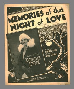 その愛の夜の思い出、c1930s。 作： Unbekannt