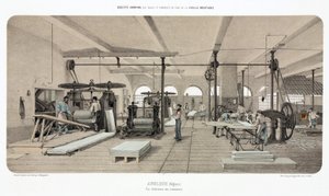 金属、亜鉛 亜鉛の圧延機（ベルギー、アングルール 作： Unbekannt