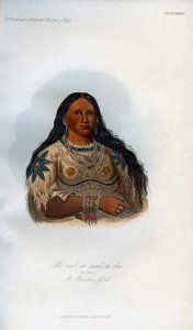 Mi-neek-ee-sank-te-ka、The Mink、A Mandan Girl、1848