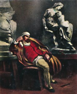 ミケランジェロ1475-1564。 -ドラクロワによる絵画、1934年。 作： Unbekannt