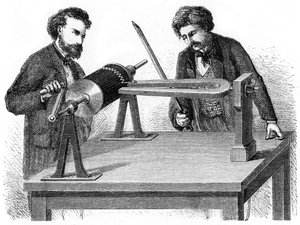 19世紀半ばのフォノオートグラフ、1872年 作： Unbekannt