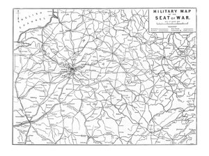 戦争の席の軍事地図、1870 作： Unbekannt