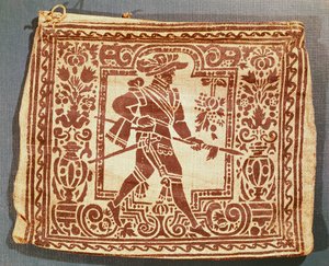 三十年戦争（1618-48年）時代の軍人のレターサック（織物 作： Unbekannt