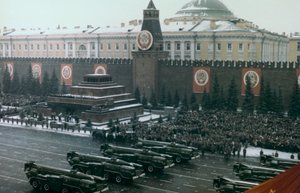 軍事レビュー、赤の広場、モスクワ、1971