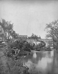 ミルクリークブリッジ、ペンシルバニア鉄道、c1897。 作： Unbekannt