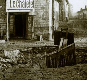採掘された交差点、ルシャトレ、フランス、c1914-c1918 作： Unbekannt