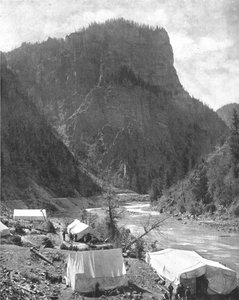 マイニングキャンプ、ネバダ州、アメリカ合衆国、c1900。 作： Unbekannt