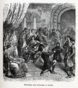 法廷でのミンストレルとジャグラーズ、1882年 作： Unbekannt