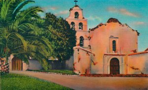 ミッションサンディエゴデアルカラ。カリフォルニア、1769年創立、c1941年