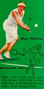 マチュー夫人-バックハンドドライブ、c1935。 作： Unbekannt