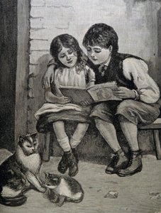 お母さんの絵本。 Barnavannen 1892 より。 作： Unbekannt