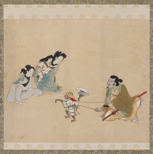 猿の調教師と踊りを踊る猿 江戸時代・17世紀後半 作： Unbekannt