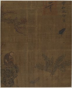 サル、昆虫、キャベツ、おそらく明代、1368～1644年。 作： Unbekannt